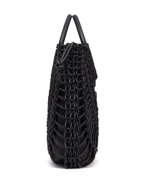 Black lambskin interwoven bag Valentino Garavani | 4W2B0M97FHM0NO